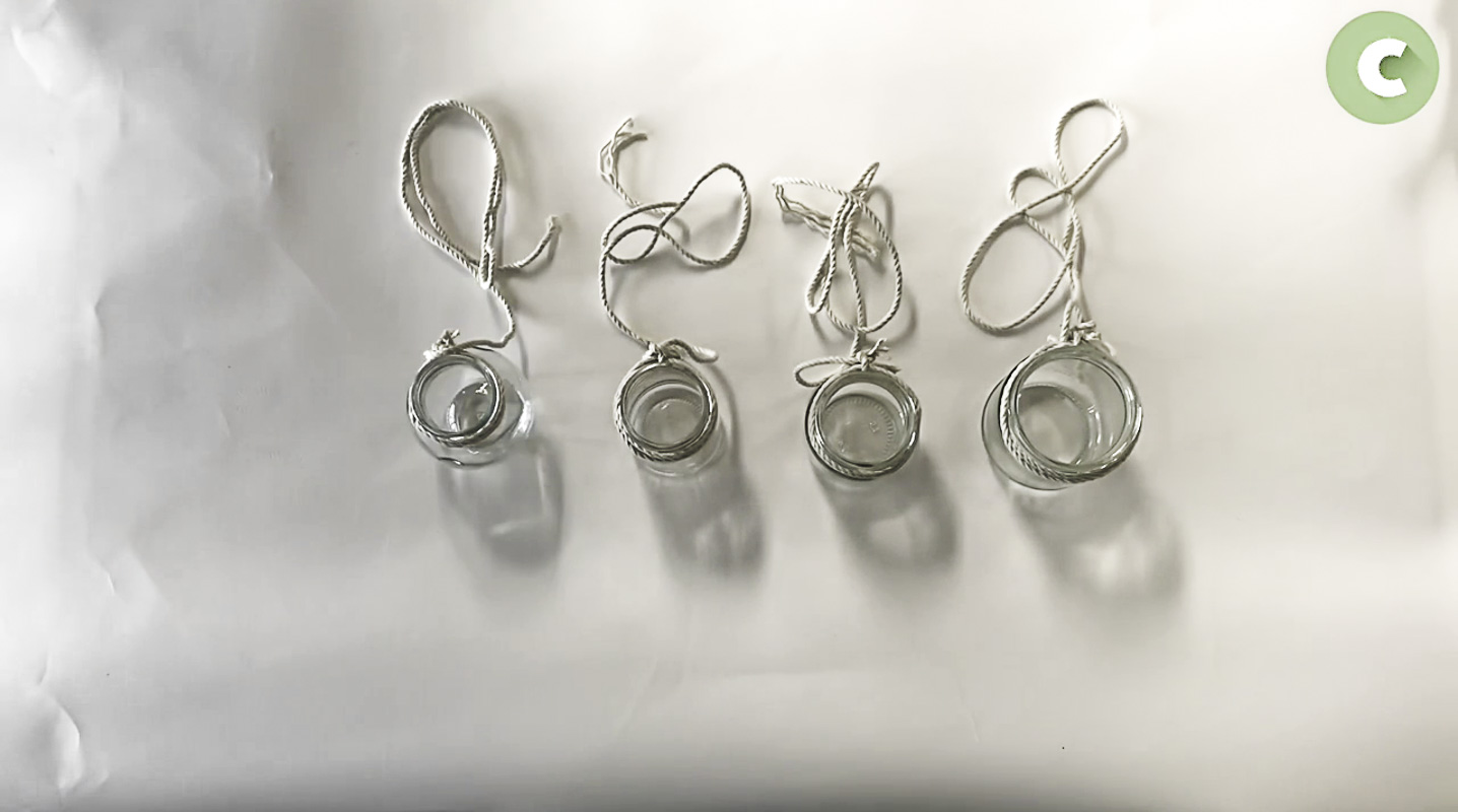 Réalisation du DIY suspension végétale, partie 9