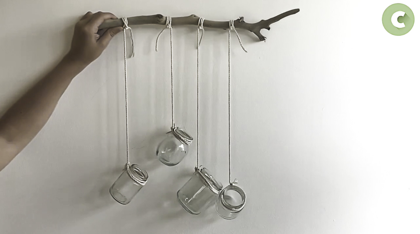 Réalisation du DIY suspension végétale, partie 11