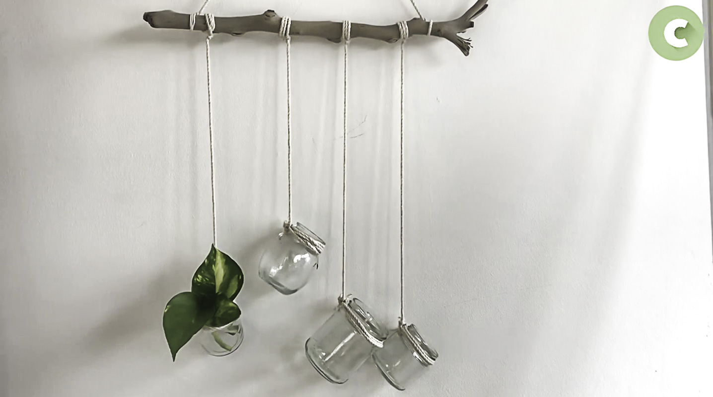Réalisation du DIY suspension végétale, partie 12