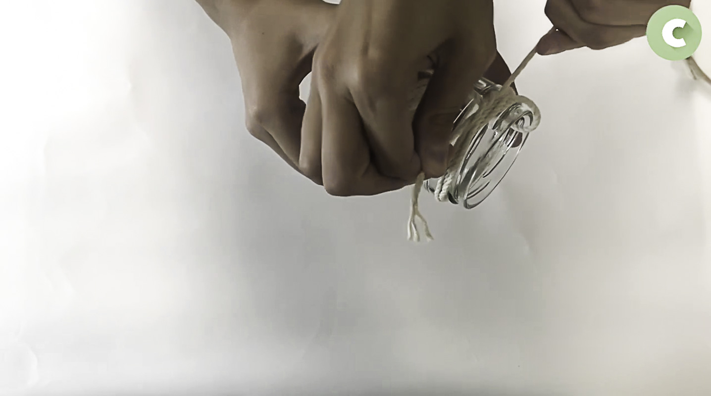 Réalisation du DIY suspension végétale, partie 5