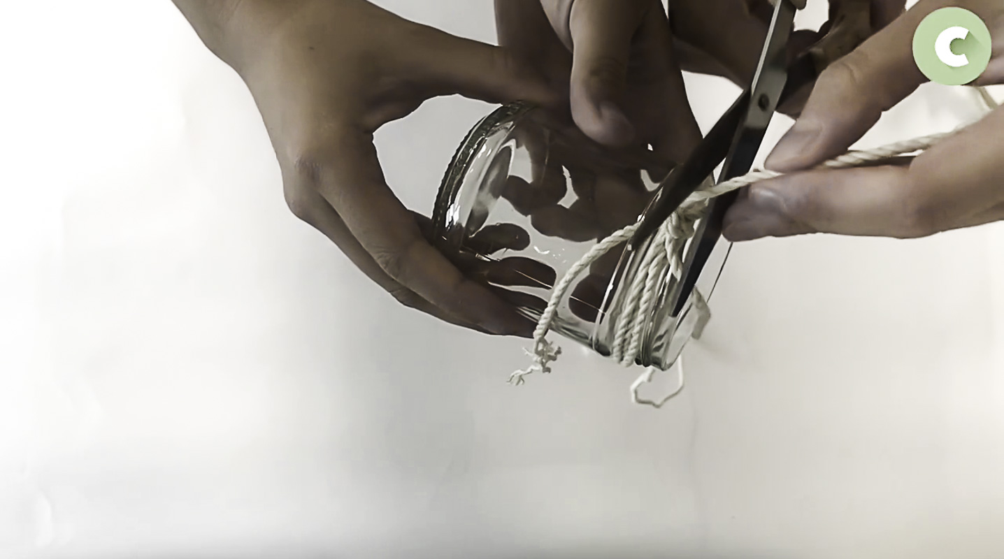Réalisation du DIY suspension végétale, partie 7
