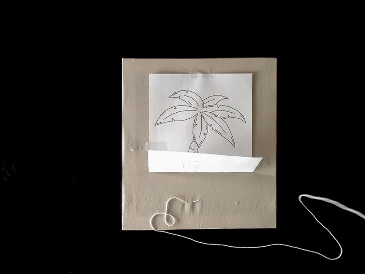 DIY toile brodée broderie partie 5