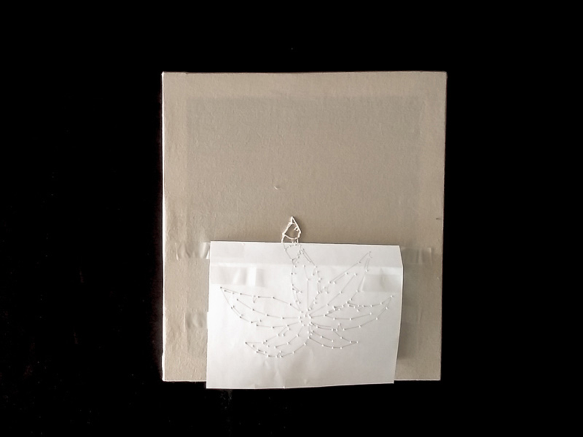 DIY toile brodée broderie partie 8