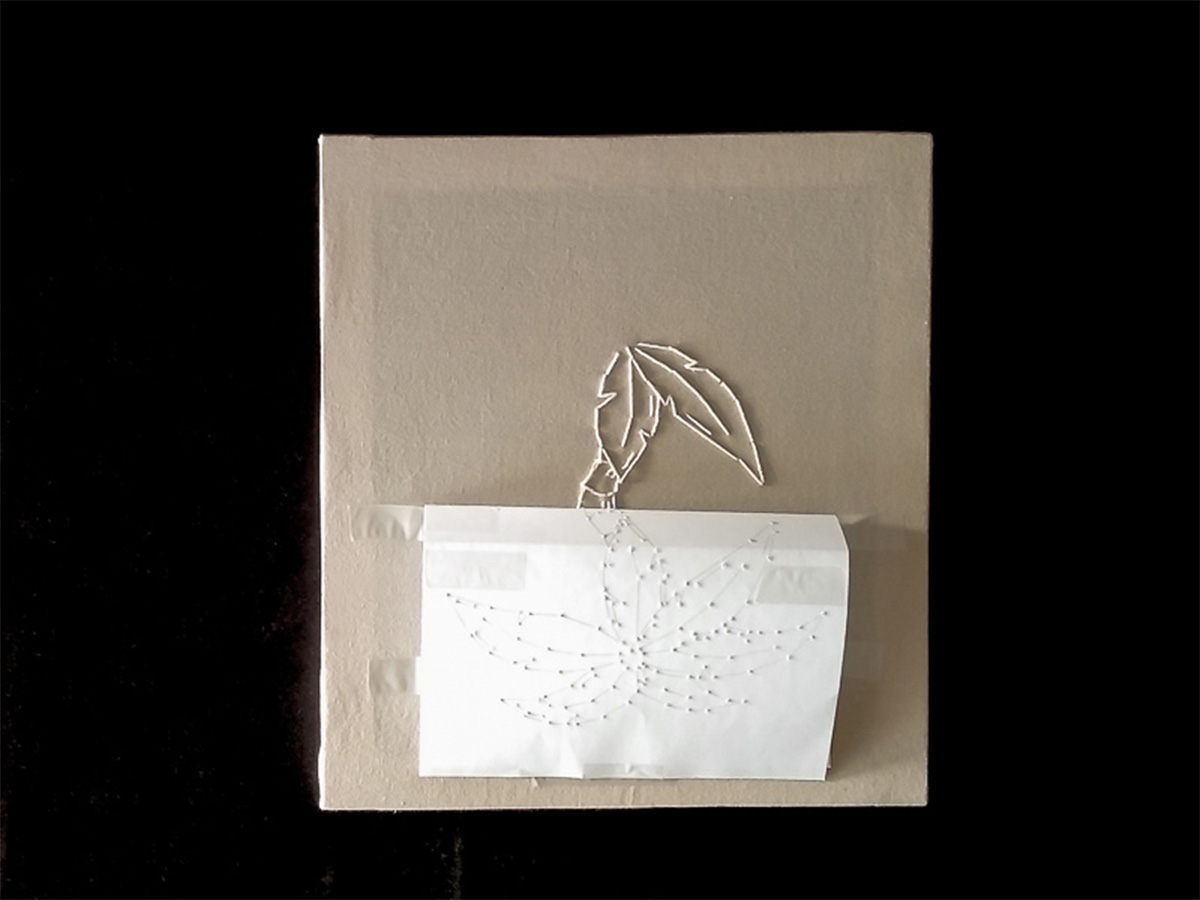DIY toile brodée broderie partie 9