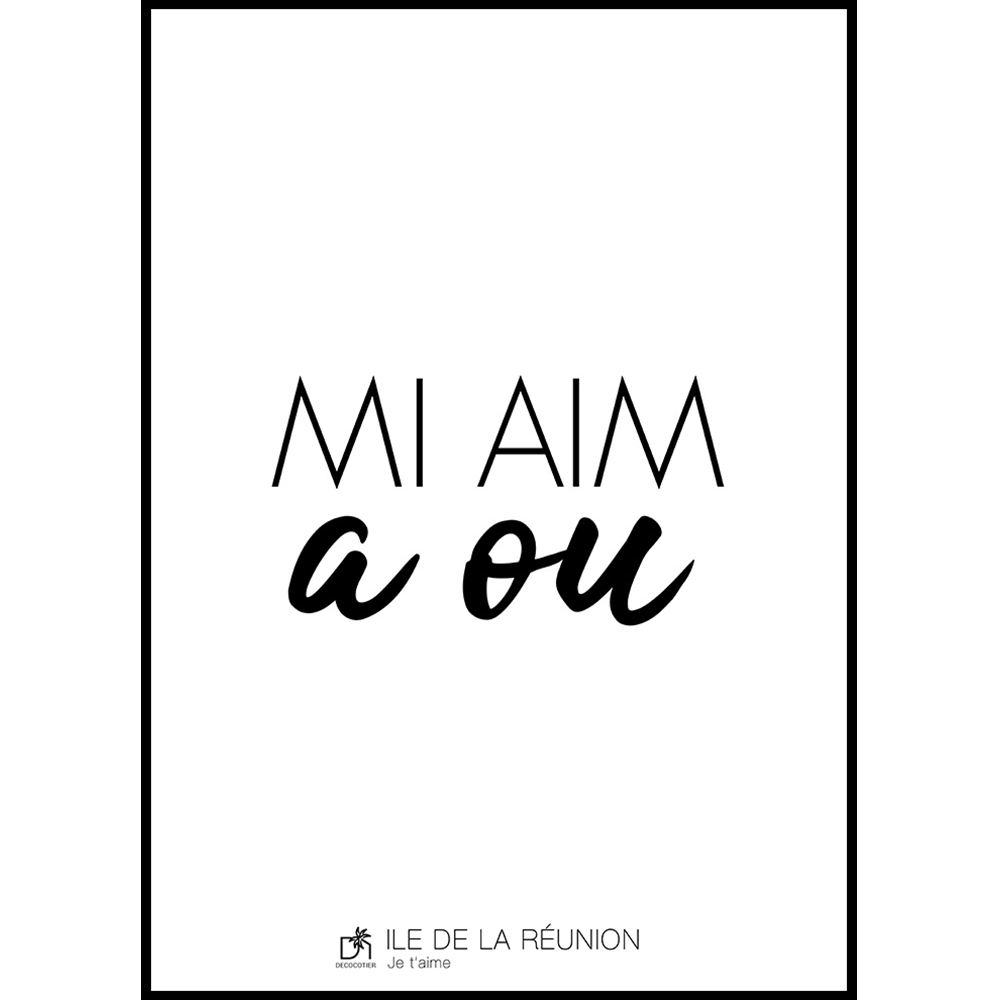 affiche Mi aim a ou 1