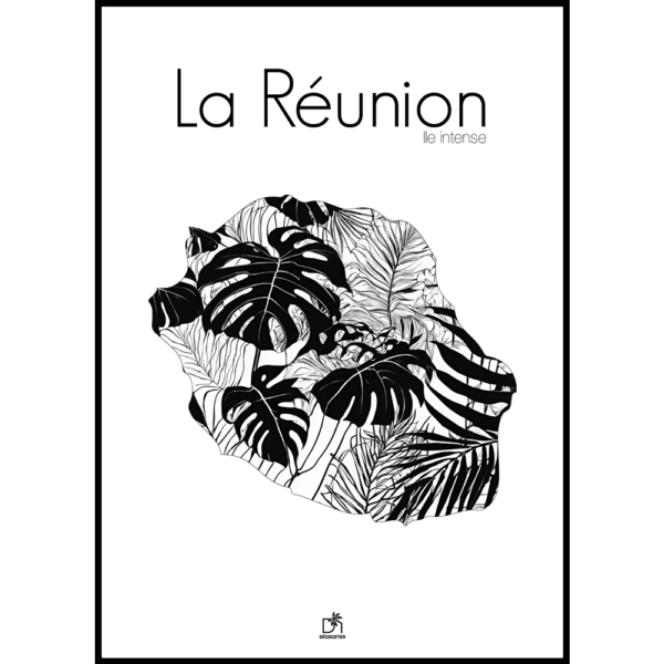 affiche Carte florale 1