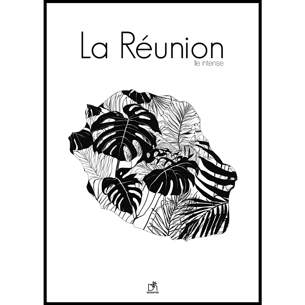 affiche Carte florale 1