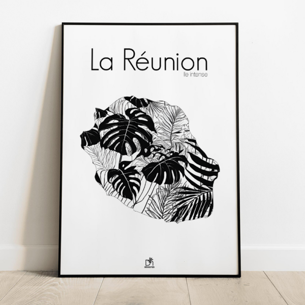 affiche Carte florale 2