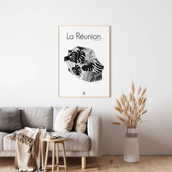 affiche Carte florale 4
