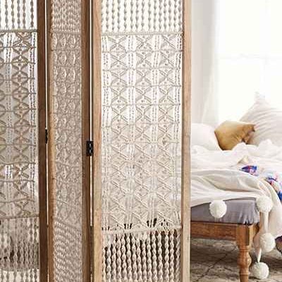 Paravent en macramé