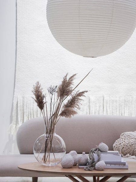Herbe de la pampa dans un décor design