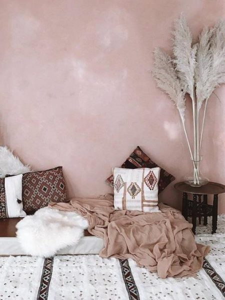 Herbe de la pampa dans un décor glamour